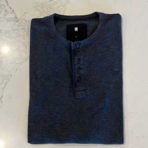 G-Star long sleeve shirt in Navy, size large